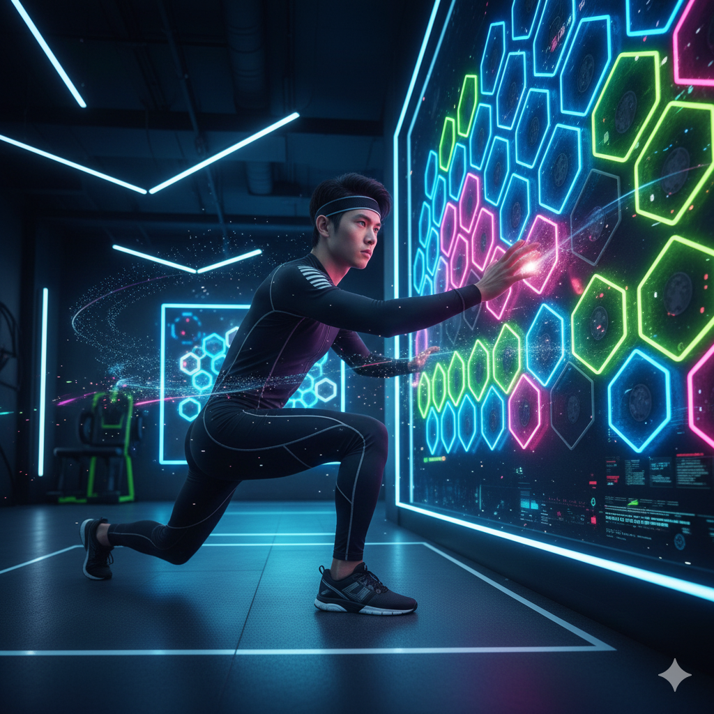 Kebugaran Berbasis E-Sport: Menggabungkan Latihan Fisik dengan Pelatihan Reaksi Permainan Video.